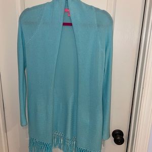 Lilly Pulitzer Tatum fringe sweater XS